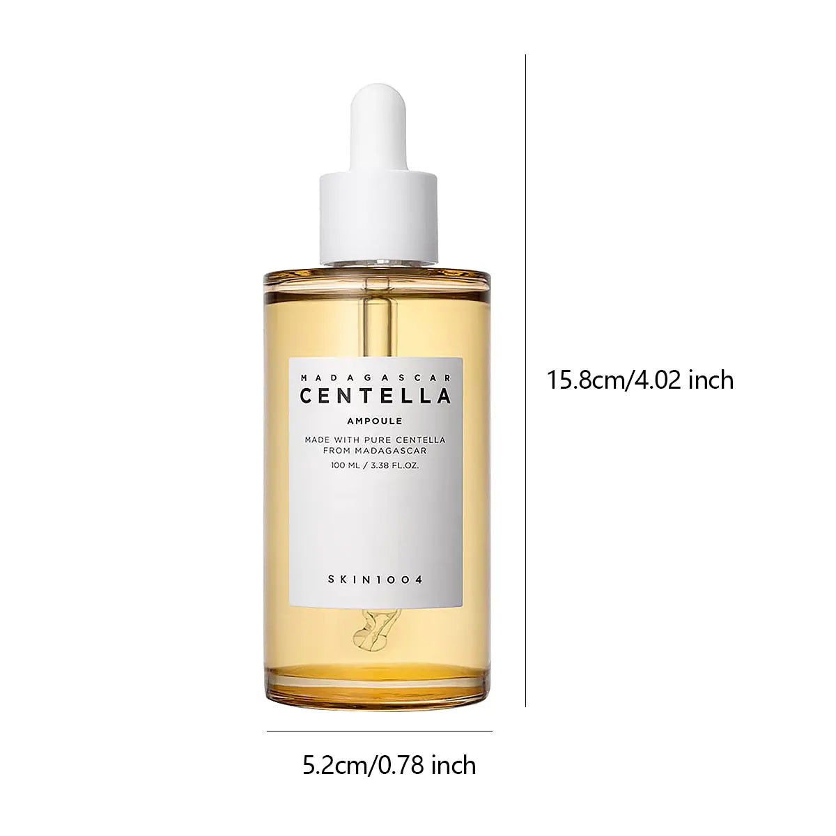 SKIN1004 Madagascar Centella Ampoule, Deep Hydrating & Moisturizing, Daily Soothing Skincare, Korean Cosmetics, Korean Skincare