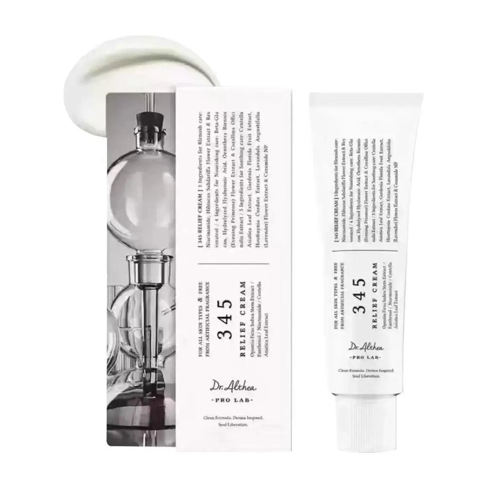 345 Relief Cream Moisturizer For Soothing Recovery Face Cream