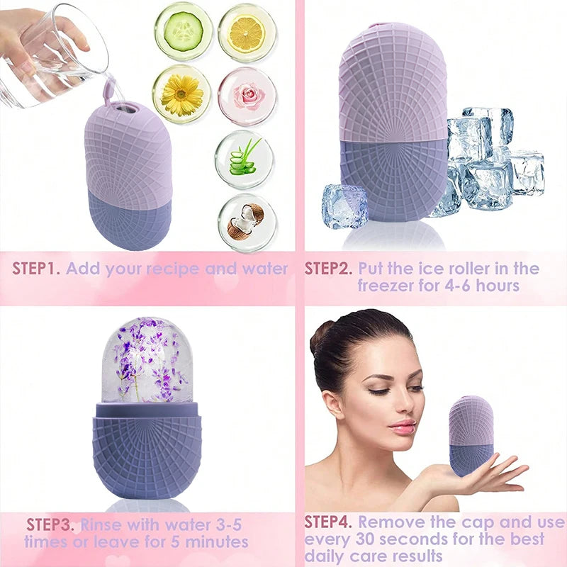 Face and Eye Ice Roller, Face Beauty Ice Roller, Facial Ice Massage Beauty
